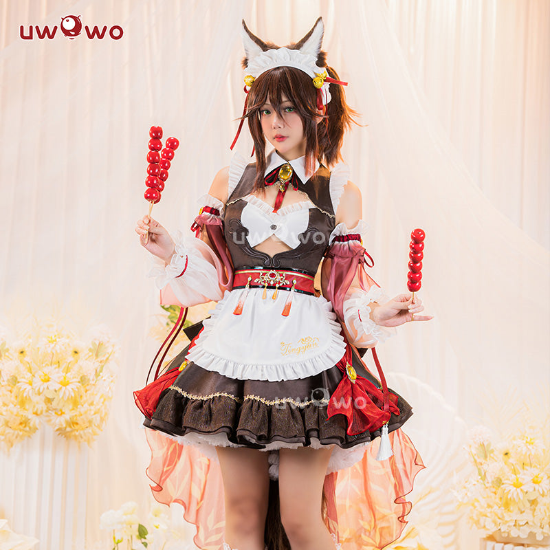 【In Stock】Uwowo Honkai Star Rail Fanart Tingyun Maid Fox Cosplay Costume