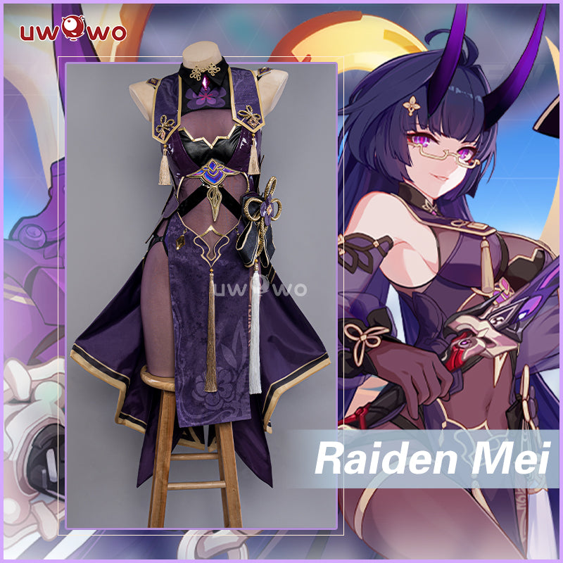 【In Stock】Uwowo Honkai Impact 3: Raiden Mei Herrscher of Thunder's Outfit Aqueous Springtide Cosplay Costume