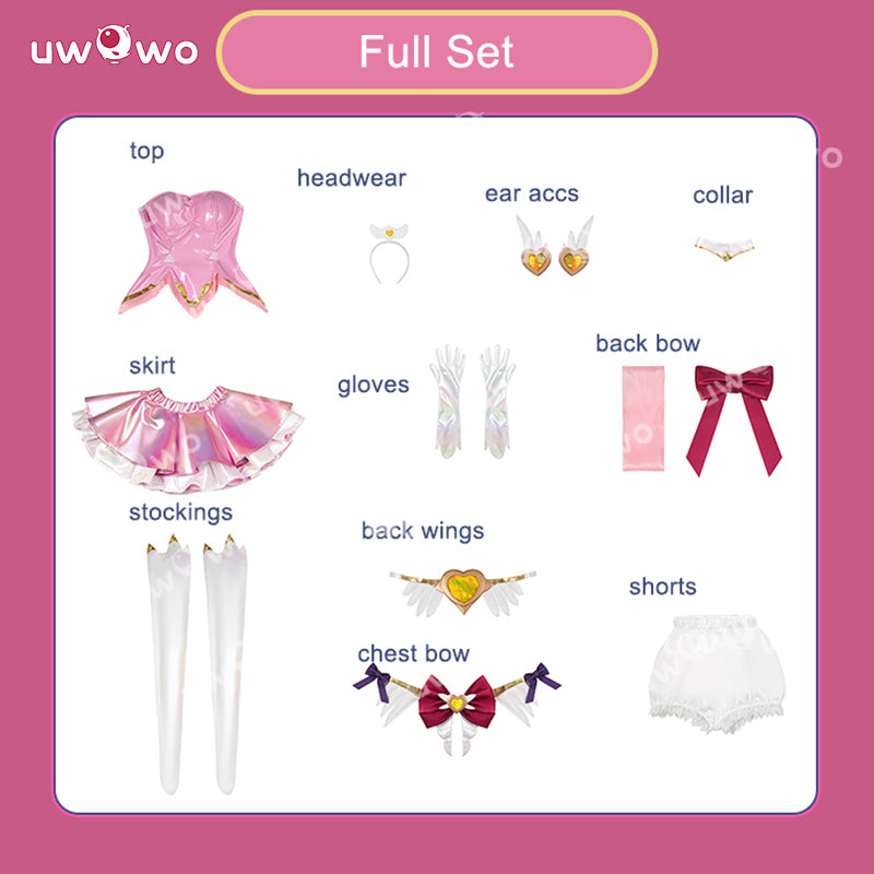 Uwowo Collab Series: Overwatch 2 Juno DokiWatch Magical Girls Leather ver. Cosplay Costume XS-2XL