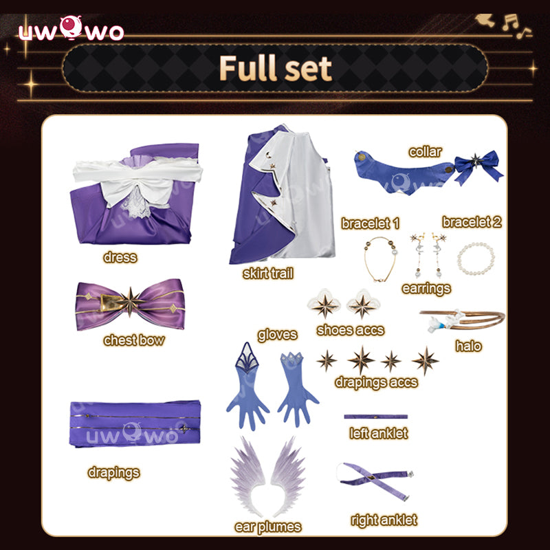 Uwowo Collab Series: Honkai Star Rail Robin’s Live Concert Cosplay Costume S-XL