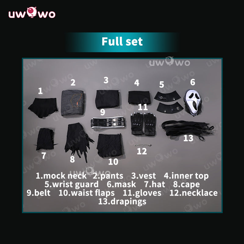 Uwowo Collab Series: Ghost Face Dead by Daylight Cosplay Costume S-2XL