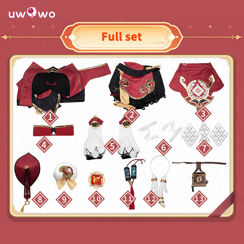 Uwowo Collab Series: Genshin Impact Yanfei Liyue Cosplay Cosutme S-XL