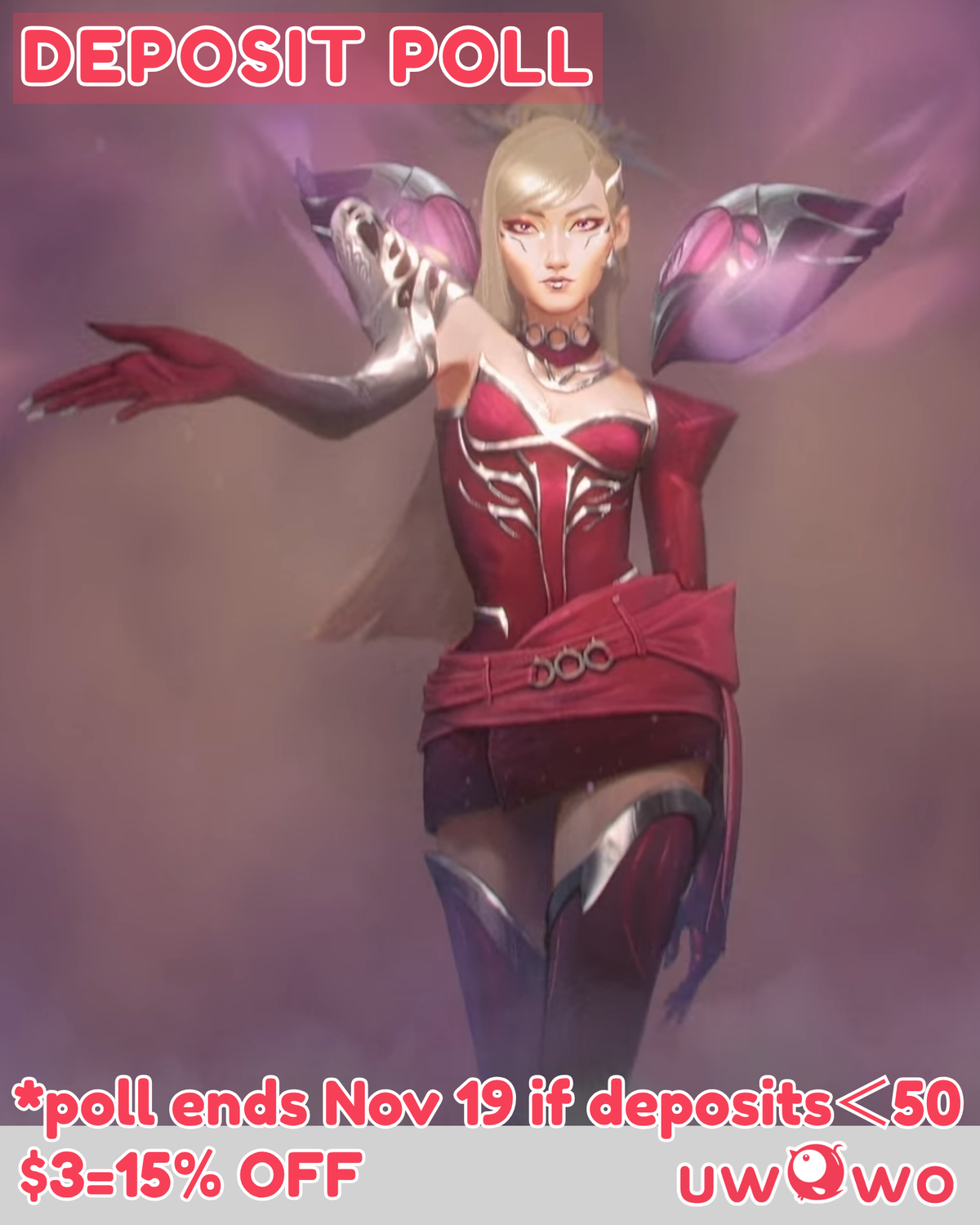 Uwowo Deposit Poll - Kai'Sa Firestarter Kpop 2026 Cosplay Costume