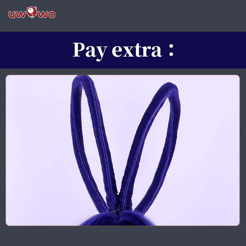 Uwowo Azur Lane New Jersey Dancing in the Moonlight Gown Boudoir Cosplay Wig Long Blue Hair