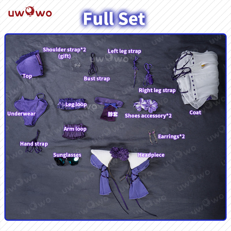 【In Stock】Uwowo Azur Lane Cheshire Swimsuit Summer Cosplay Costume