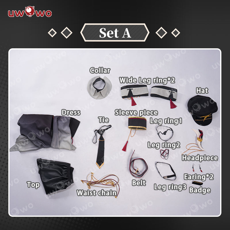 【Pre-sale】Uwowo Genshin Impact Fanart Shenhe Military Uniform Cosplay Costume