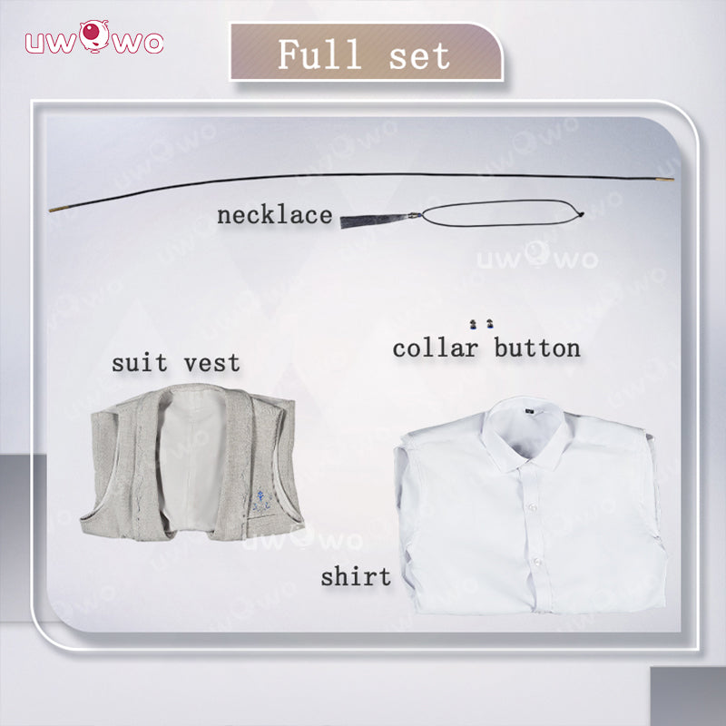 Uwowo Collab Series: Love and Deepspace Xavier Silvery Polyphony Suit Vest Cosplay Costume S-XL