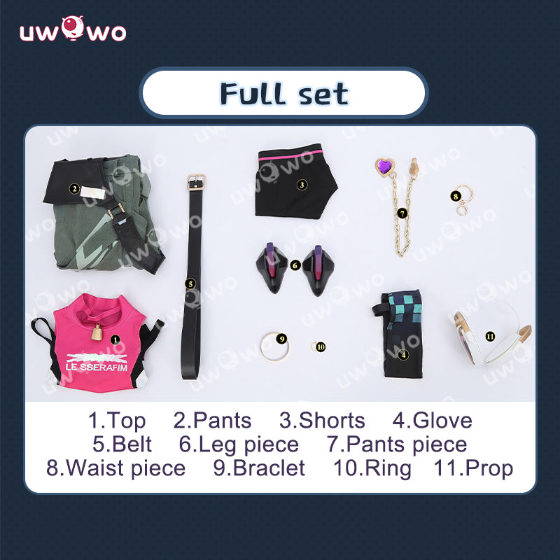 Uwowo Collab Series: Game Overwatch 2 x LE SSERAFIM Fearless Juno Cosplay Costume XS-XXL