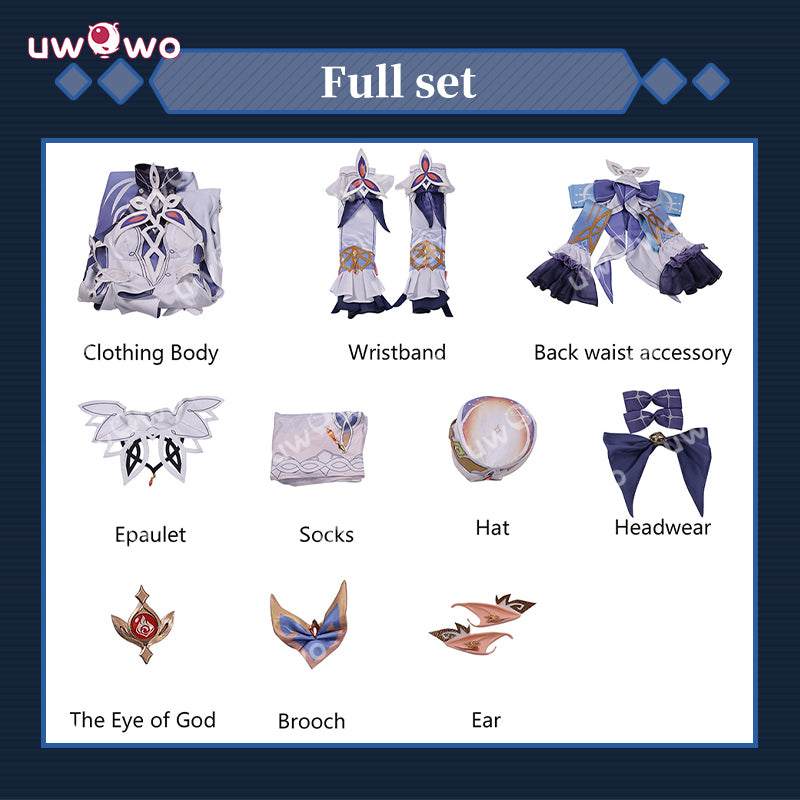 Uwowo Collab Series: Genshin Impact Nicole Reeyn 'N' Hexenzirkel Cosplay Costume S-3XL