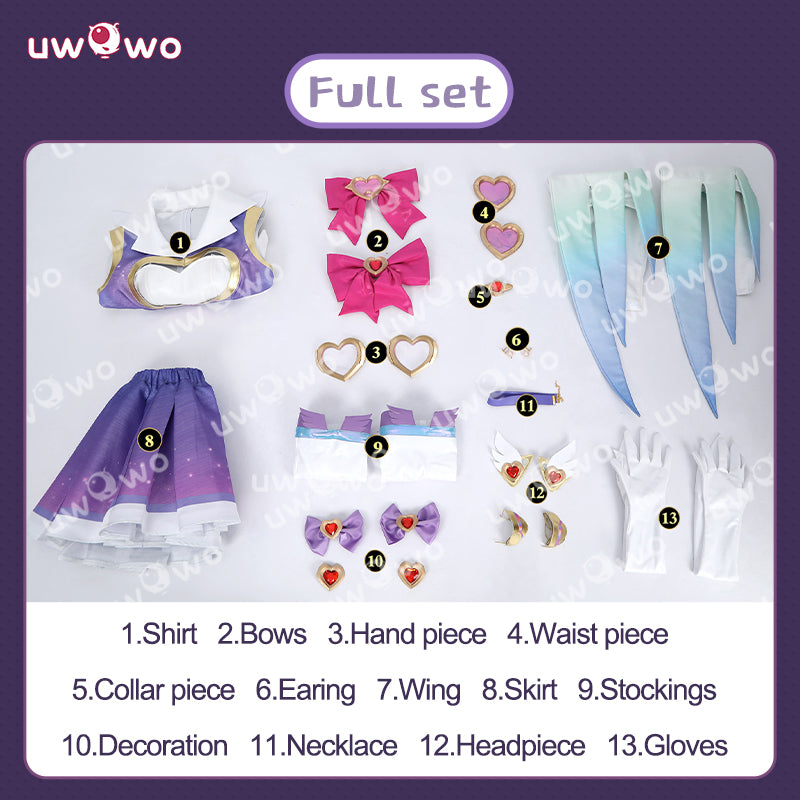 Uwowo Collab Series: Overwatch 2 Kiriko DokiWatch Magical Girls Cosplay Costume XS-2XL