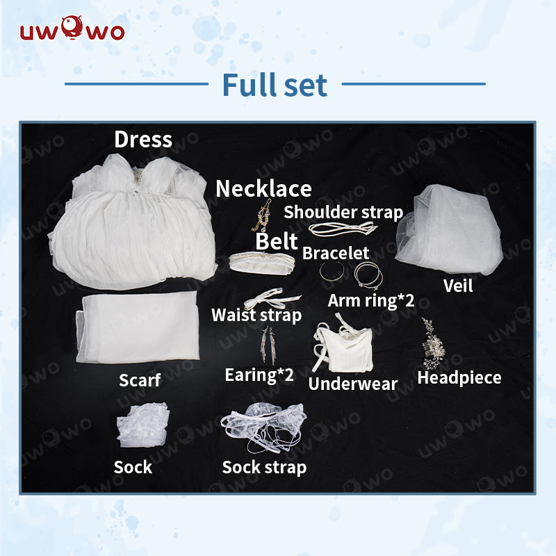 INSTOCK-Uwowo Azur Lane Taihou Oath Wedding Dress Cosplay Costume