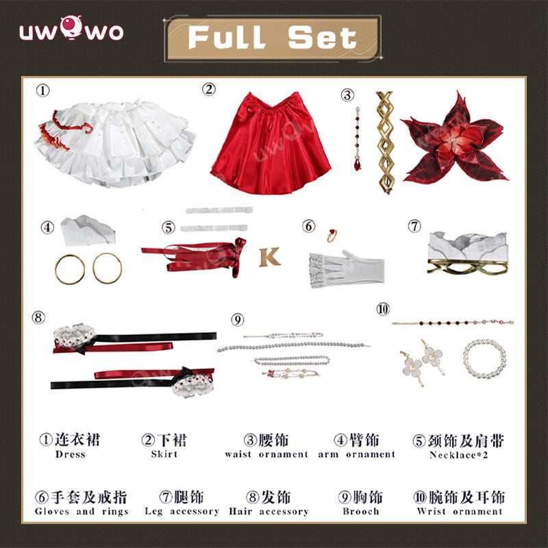 Uwowo Collab Series: Camellya KFC Collab Game Wuthering Waves WuWa Cosplay Costume S-2XL