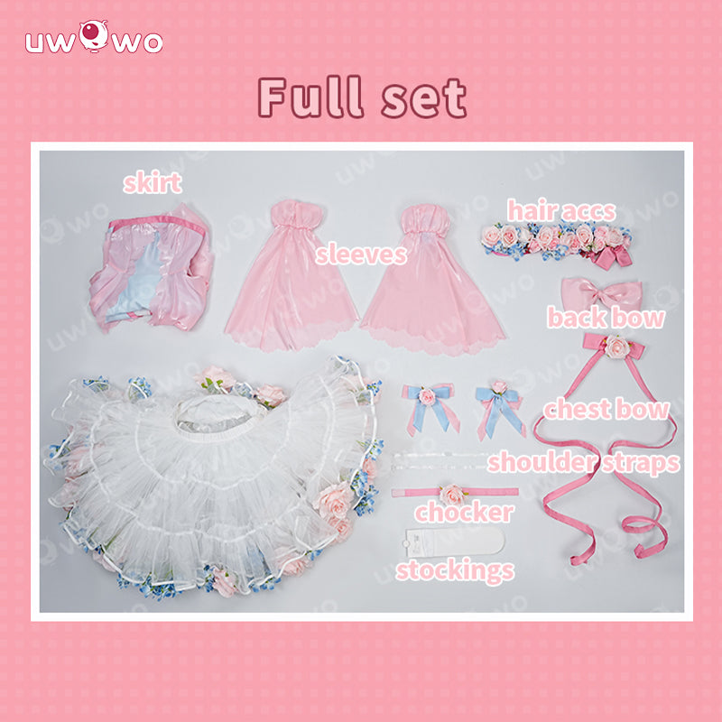 Uwowo Collab Series: Anime Sakura Flower Fairy Cardcaptor Sakura Cosplay Costume S-XL
