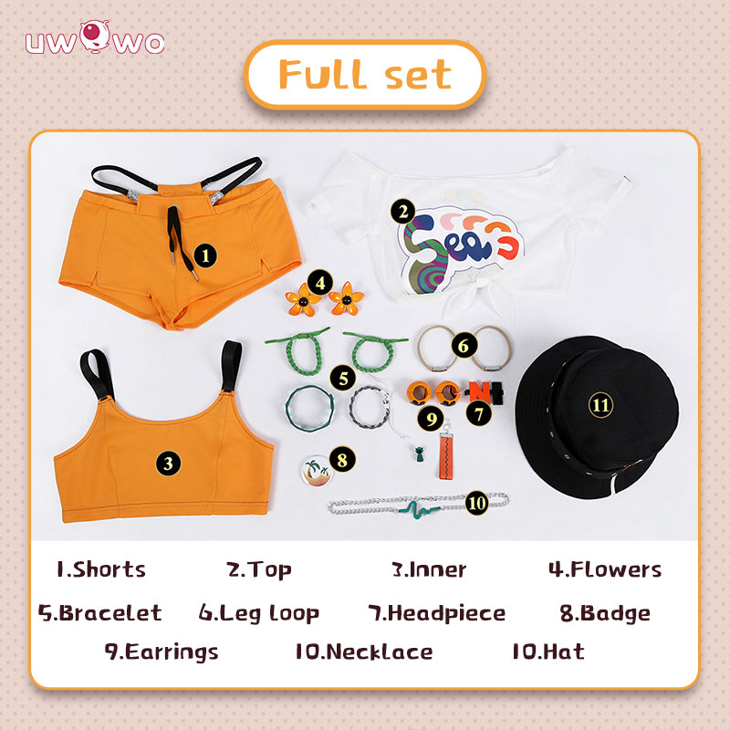 Uwowo Collab Series: Game Zenless Zone Zero/ZZZ Belle Swimsuit Summer Skies Cosplay Costume XS-2XL