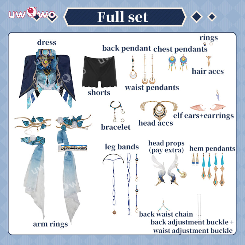 Uwowo Collab Series: Game Genshin impact Lauma Cosplay Costume XS-2XL