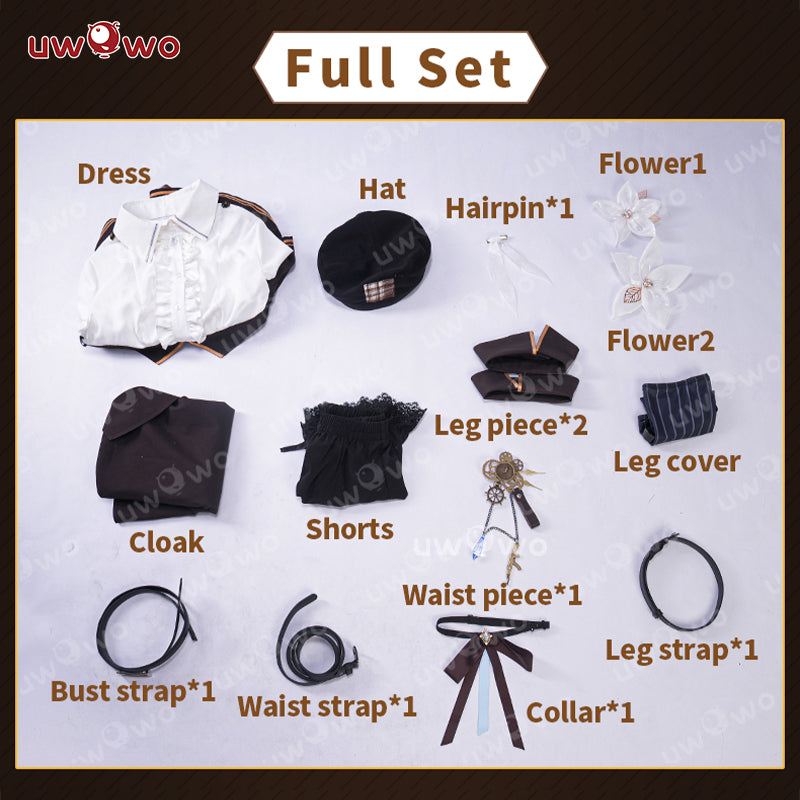 S-3XL INSTOCK Uwowo Genshin Impact Lumine Detective Fanart Casual Cosplay Costume