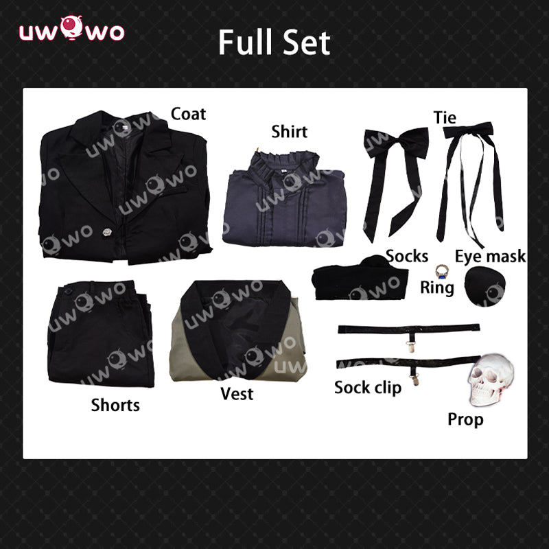 【Pre-sale】Uwowo Collab Series: Anime Black Butler Ciel Phantomhive Sebas Cosplay Costume