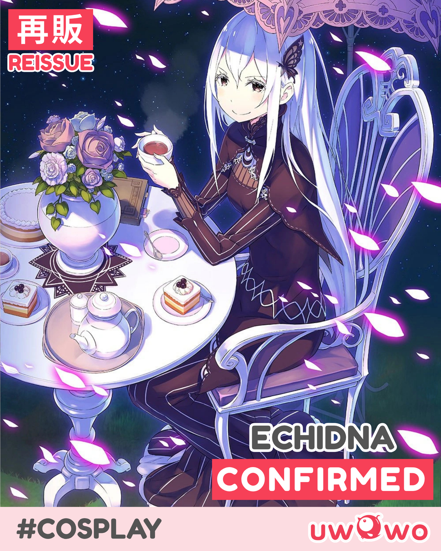 CONFIRMED Uwowo Anime Zero Echidna Witch of Greed Cosplay Costume