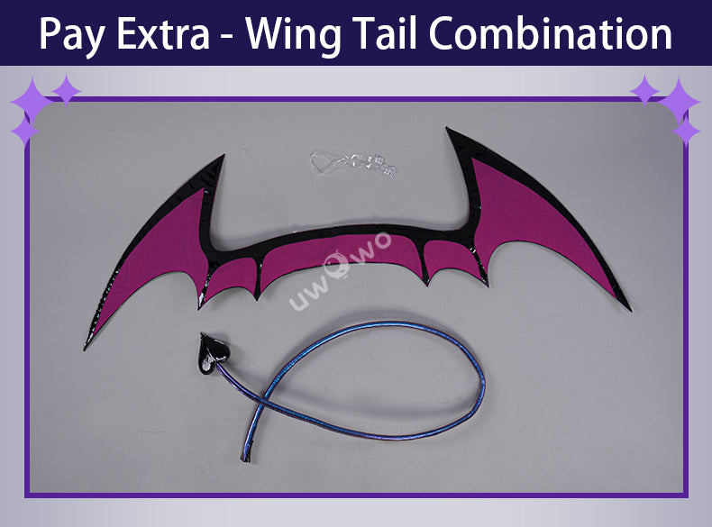 Exclusive Uwowo Genshin Impact Fanart Raiden Shogun Devil Succubus Gown Cosplay Costume - Uwowo Cosplay