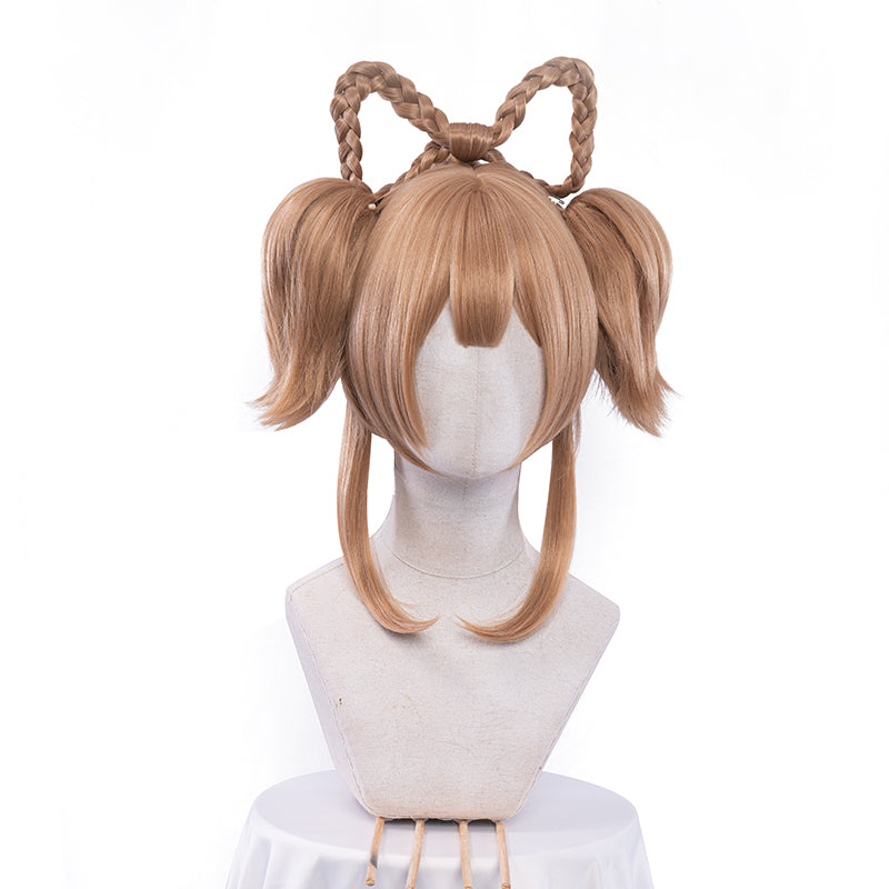 Uwowo Game Genshin Impact Yaoyao Cosplay Wig 25cm Brown Short Hair - Uwowo Cosplay