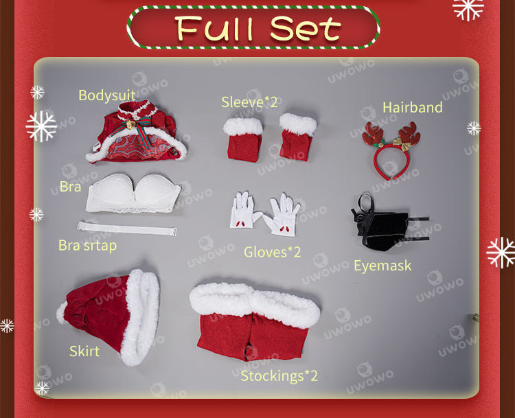 Uwowo Nier: Automata 2B Red Holiday Christmas Cosplay Costume - Uwowo Cosplay