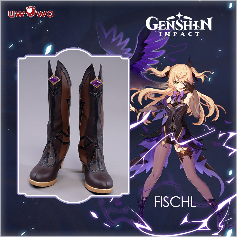 Uwowo Game Genshin Impact Cosplay Fischl Prinzessin der Verurteilung Cosplay Shoes - Uwowo Cosplay