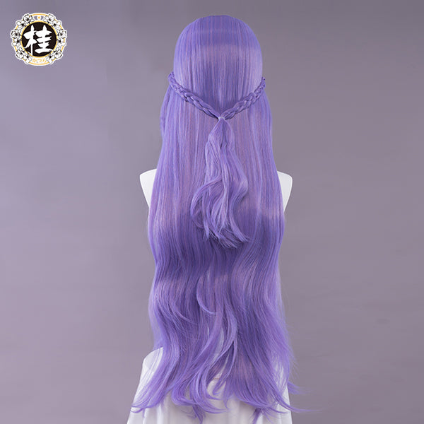 Uwowo Game League of Legends Withered Rose Syndra Cosplay Wig 80cm Pink purple Hair - Uwowo Cosplay