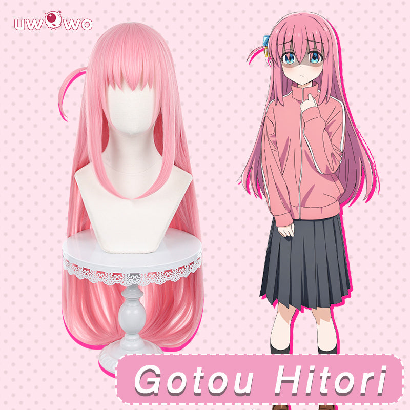 Gotou Hitori Cosplay Bocchi The Rock Gotou Hitori Cosplay Costume JK  Uniform Pink Jacket Skirt Wig Suit Halloween Women Clothes