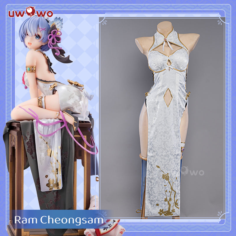 [Last Batch]【In Stock】Uwowo Re:Zero Rem: Graceful Beauty Figure Ver. Cheongsam Chinese Dress Cosplay Costume