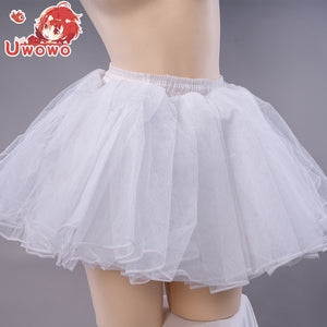 Uwowo Universal Black White Petticoat Crinolines Genshin Impanct Maid Ver. Best Match Petticoat Adjustable Bustle Pannier - Uwowo Cosplay