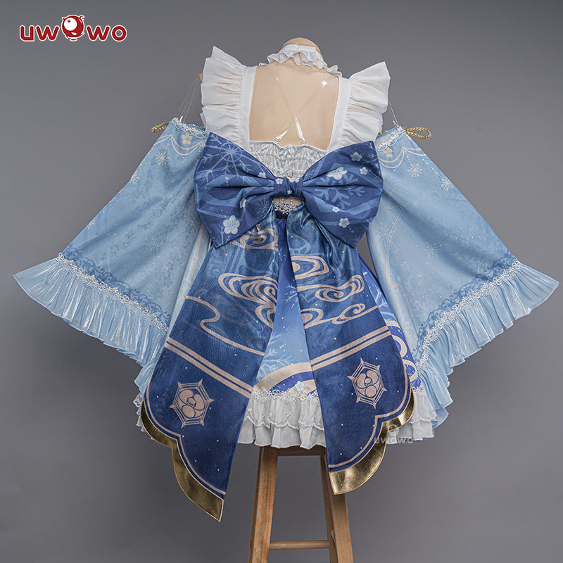 Uwowo Genshin Impact Fanart Ayaka Maid Dress Cosplay Costume - Uwowo Cosplay