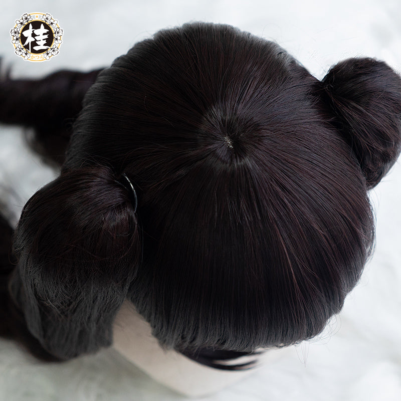 UWOWO Nekopara Chocola Cosplay Wig 80cm long twin-tail hair Matte Synthetic Heat Resistant Fiber - Uwowo Cosplay