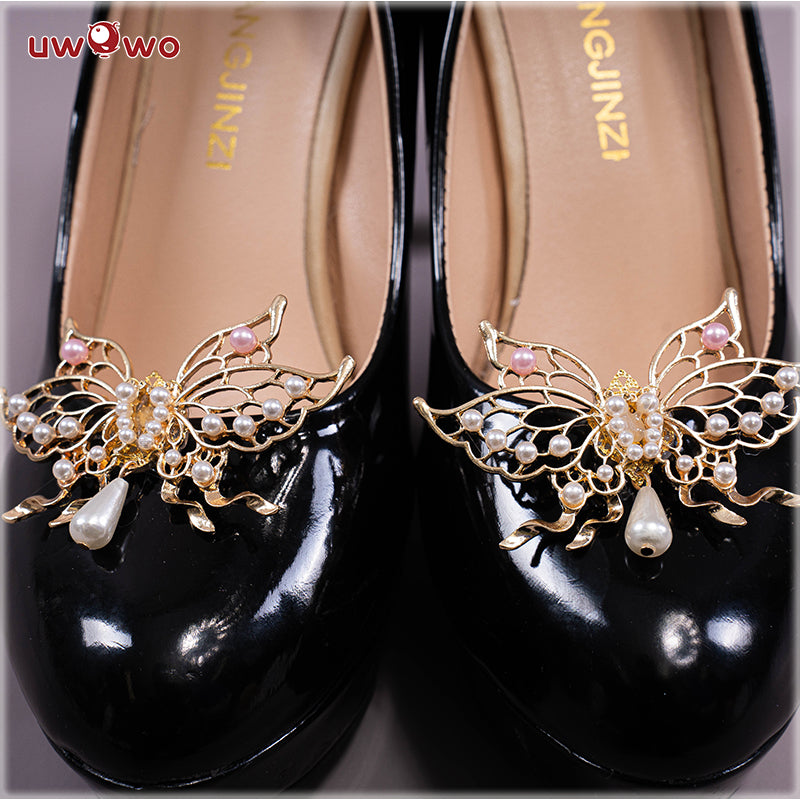 Exclusive Uwowo Genshin Impact Fanart Lisa Maid Ver Cosplay Costume Shoes ( Shoes Decoration in Costume Set) - Uwowo Cosplay