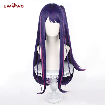 【Pre-sale】Uwowo Anime Oshi no Ko Cosplay Hoshino Ai Cosplay Wig Purple Long Hair