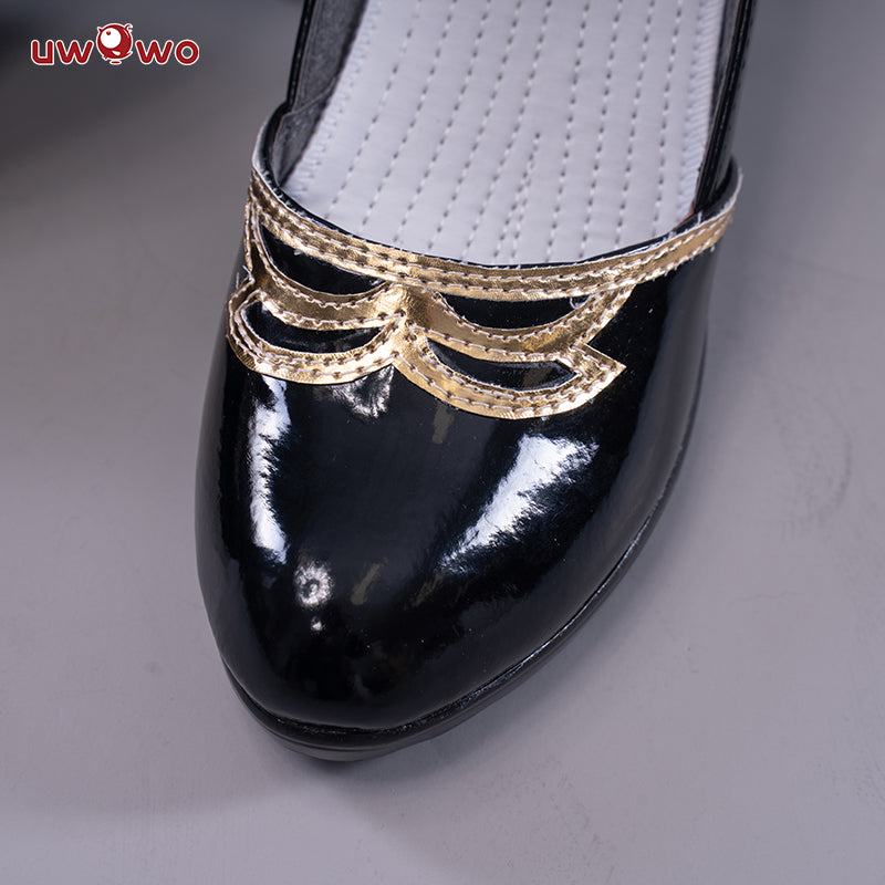 Uwowo Game Genshin Impact Cosplay Lisa Witch of Purple Rose The Librarian Cosplay Shoes - Uwowo Cosplay