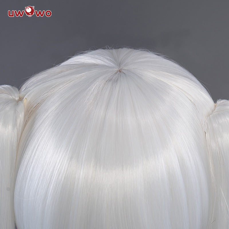 Uwowo Rurudo Action Figure Style Elle Angel Police Cosplay Wig White 30CM+85CM Ponytail - Uwowo Cosplay
