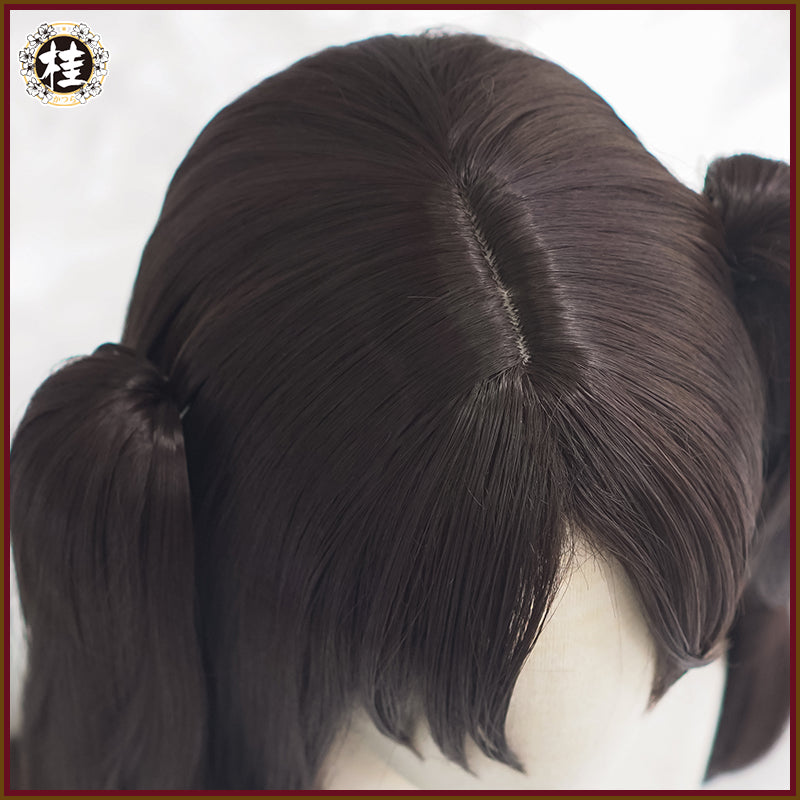 UWOWO Fate Grand Order Tohsaka Rin Ishtar Cosplay Wig 80cm long Brown Double Tail Hair - Uwowo Cosplay