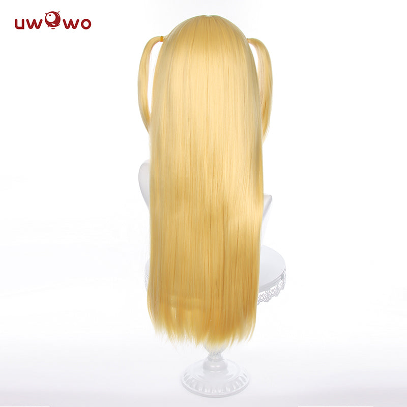 Uwowo Anime Death Note Cosplay Wig Misa Cosplay Wig Yellow Long Hair