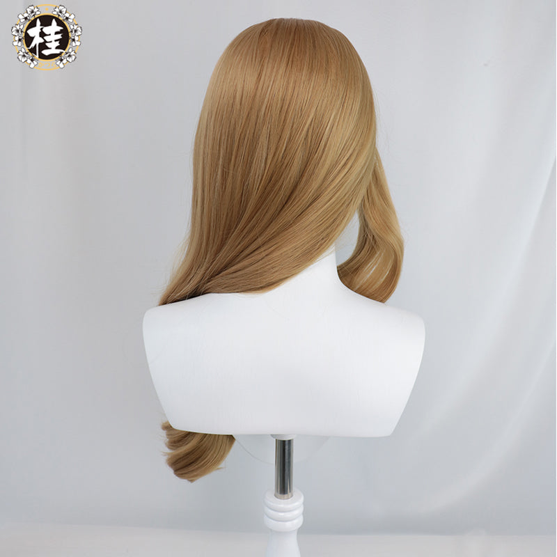 Uwowo Game Genshin Impact Lisa Witch of Purple Rose Cosplay Wig The Librarian 70cm Brown Long Wavy Hair - Uwowo Cosplay