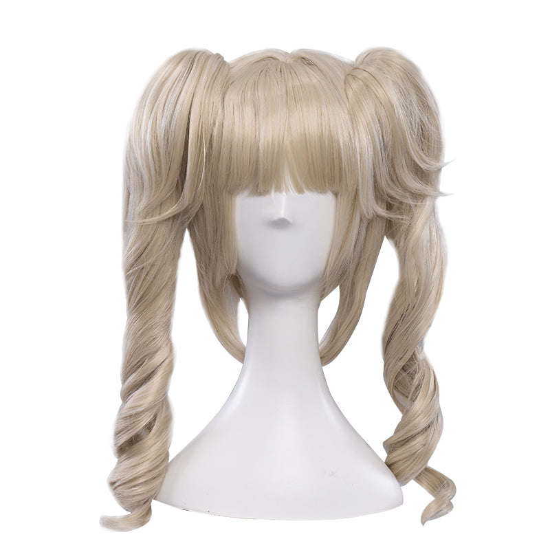 Uwowo Game Genshin Impact Barbara Shining Idol Cosplay Wig Deaconess 40cm Linen Twin tail Hair - Uwowo Cosplay