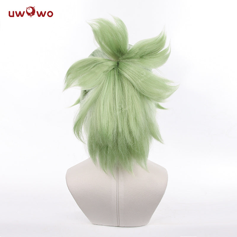 Uwowo Genshin Impact Cosplay Kuki Shinobu Cosplay Wig Short Light Green Kuki Shinobu Hair - Uwowo Cosplay