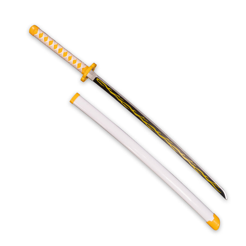 Uwowo Demon Slayer: Kimetsu no Yaiba Nichirin Blade Agatsuma Zenitsu Personal Demon Swords Demon Slaying Corps Cosplay Props - Uwowo Cosplay