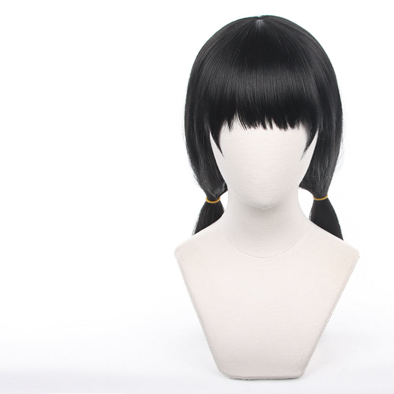 Uwowo Mange Anime Cosplay Chainsaw Man Cosplay Wig Mitaka Asa Wig Long Black Hair - Uwowo Cosplay