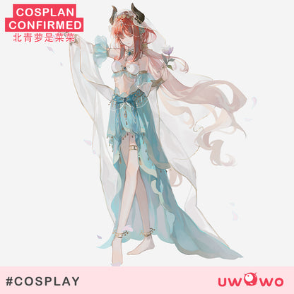 [Last Batch] INSTOCK-Uwowo Genshin Impact Fanart Nilou 'Aqua Seraphina' Dance Dress Cosplay Costume