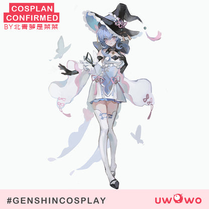 [Last Batch]【In Stock】Uwowo Genshin Impact Fanart Ganyu Little Witch Halloween Cosplay Costume