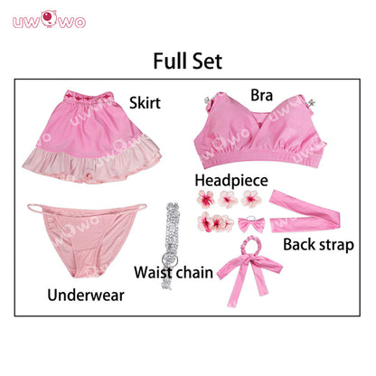 Uwowo Collab Series: Final Fantasy 7 Rebirth FF7 Tifa Aerith Swimsuit Cosplay Costume
