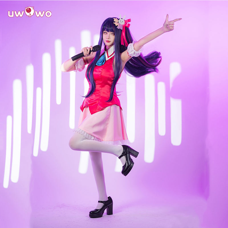 Uwowo Collab Series: Anime Oshi no Ko Cosplay Hoshino Ai Idol Stage Performance Cosplay Costume