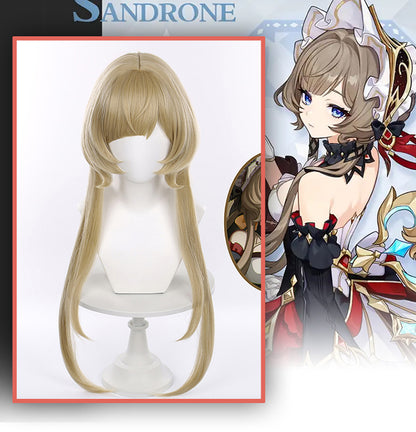 Uwowo Genshin Impact New Sandrone 'Marionette' Cosplay Wig Long Brown Hair