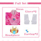 【Pre-sale】 Uwowo Collab Series: Mario Cosplay Princess Peach Pink Dress Costume