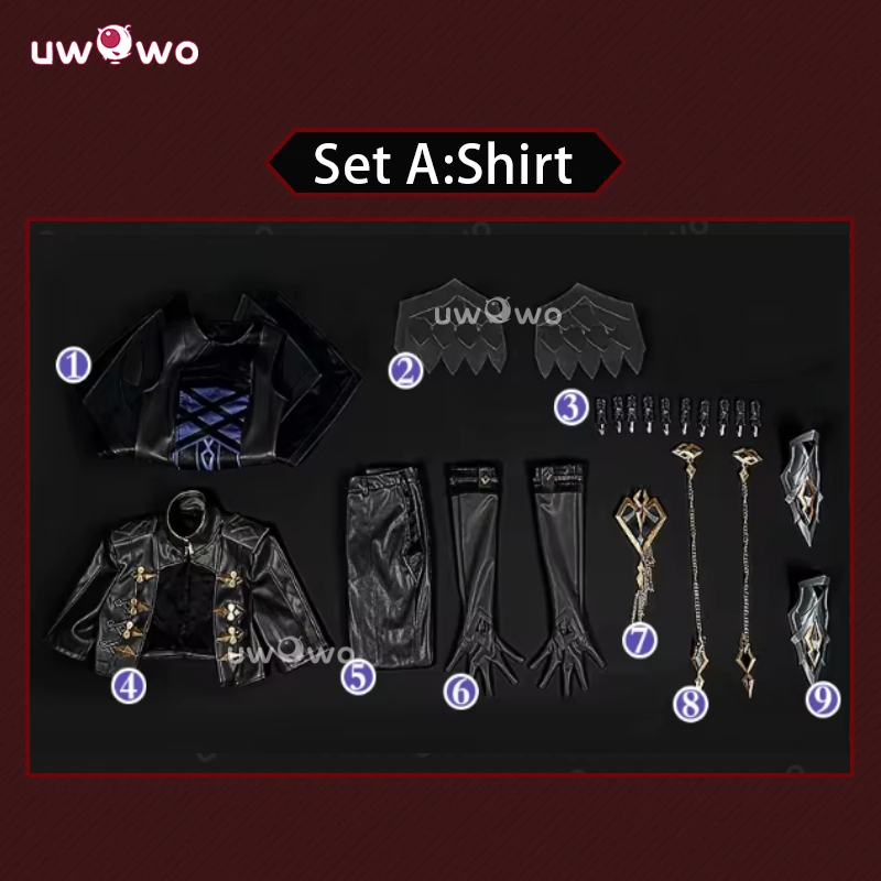 Uwowo Collab Series: Genshin Impact Fatui Harbingers Il Capitano The Captain Natlan Male Cosplay Costume